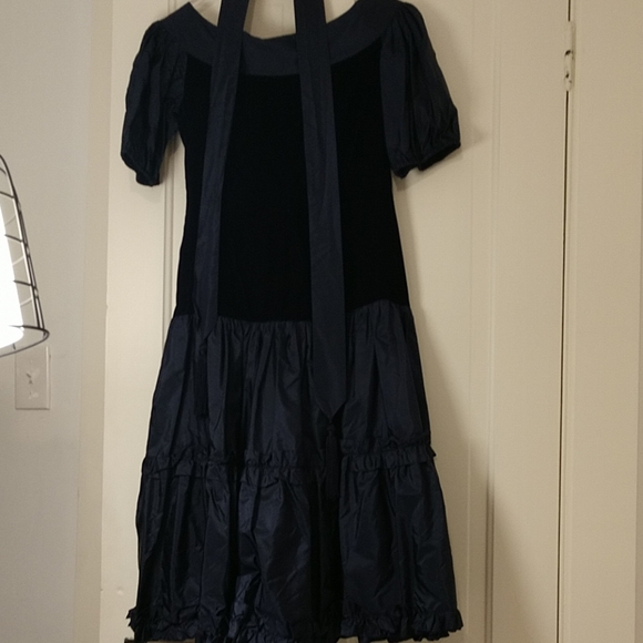 Mila Schon Due velvet & viscose party dress, 10 - Picture 5 of 8